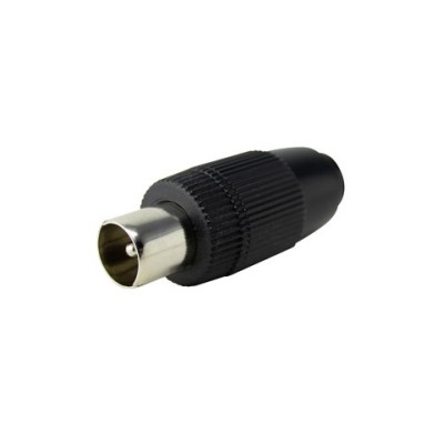 DH CONECTOR COAXIAL ANTENA MACHO NEGRO