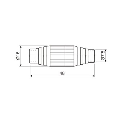 DH EMPALMADOR CABLE DE ANTENA PAL BLANCO CON BLISTER