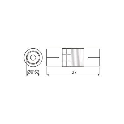 DH ADAPTADOR HEMBRA TV-PAL A HEMBRA TV-PAL