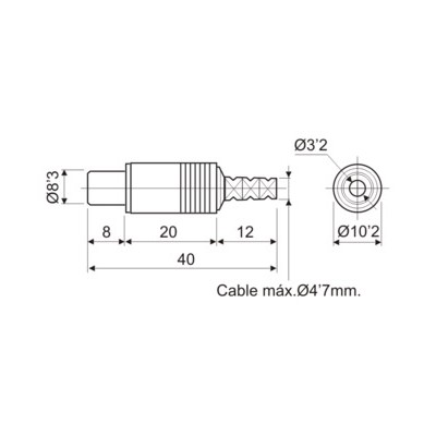 DH CONECTOR COAXIAL RCA HEMBRA PARA CABLE RG58