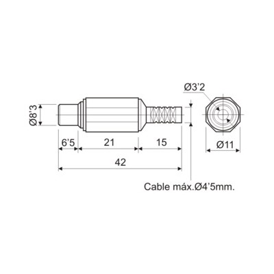 DH JUEGO DE 2 CONECTORES COAXIALES RCA HEMBRA