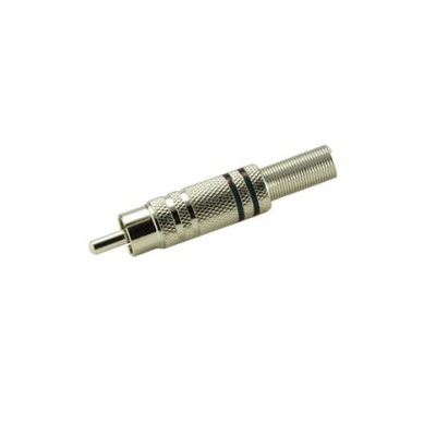 DH CONECTOR COAXIAL RCA MACHO METÁLICO