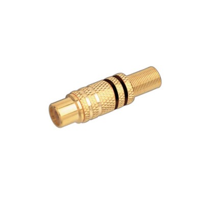 DH CONECTOR COAXIAL RCA HEMBRA METÁLICO