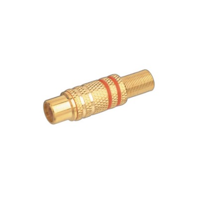 DH CONECTOR COAXIAL RCA HEMBRA METÁLICO