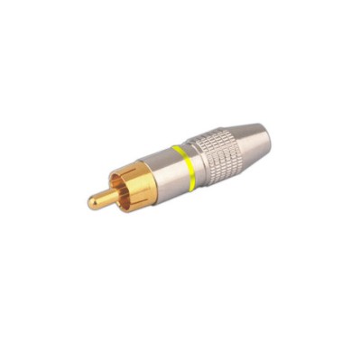 DH CONECTOR COAXIAL RCA MACHO METÁLICO