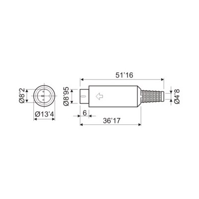 DH CONECTOR MINI-DIN MACHO