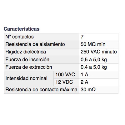 DH CONECTOR MINI DIN HEMBRA SIN BLINDAR PARA CIRCUITO IMPRESO