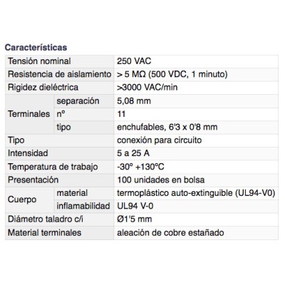 DH REGLETA DE CONEXIÓN