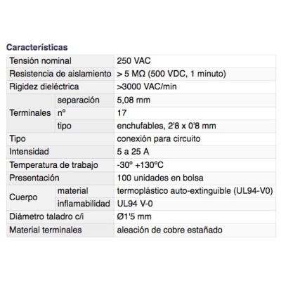 DH REGLETA DE CONEXIÓN