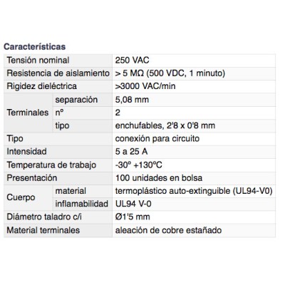 DH REGLETA DE CONEXIÓN