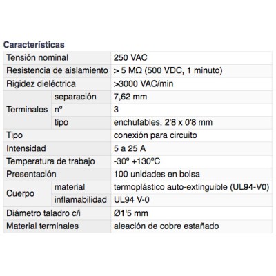 DH REGLETA DE CONEXIÓN