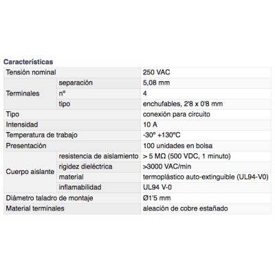 DH REGLETA DE CONEXIÓN