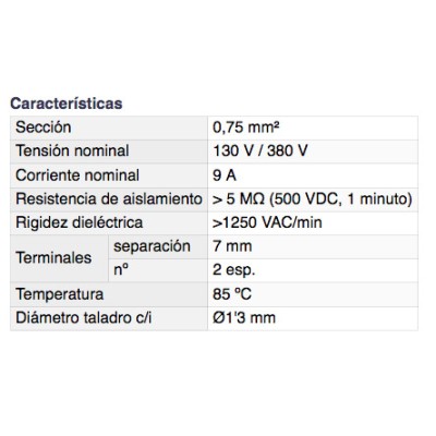 DH REGLETA DE CONEXIÓN