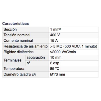 DH REGLETA DE CONEXIÓN