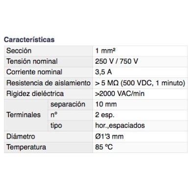 DH REGLETA DE CONEXIÓN