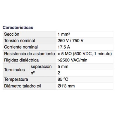 DH REGLETA DE CONEXIÓN