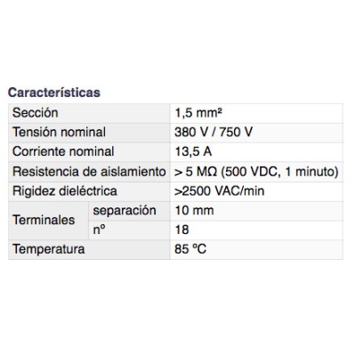 DH REGLETA DE CONEXIÓN