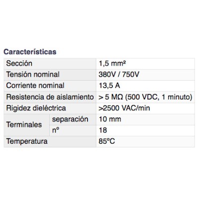 DH REGLETA DE CONEXIÓN