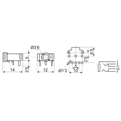 DH CONECTOR C.I HEMBRA PANEL