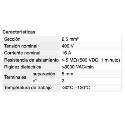 DH REGLETA DE CONEXIÓN