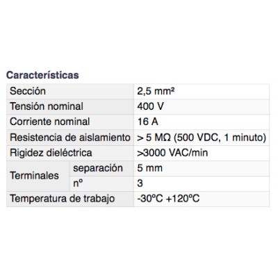 DH REGLETA DE CONEXIÓN