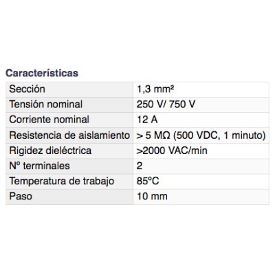 DH REGLETA DE CONEXIÓN