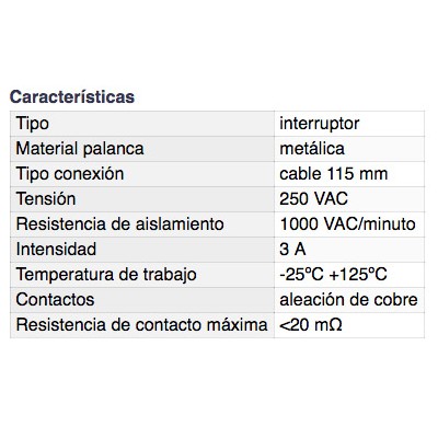 DH INTERRUPTOR UNIPOLAR