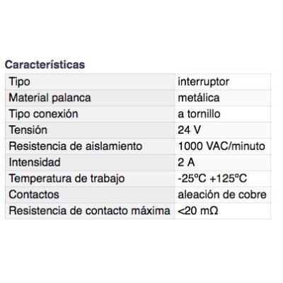 DH INTERRUPTOR UNIPOLAR