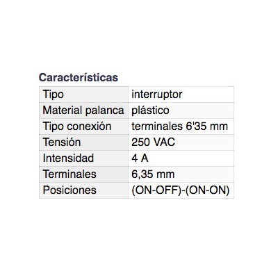 DH INTERRUPTOR UNIPOLAR