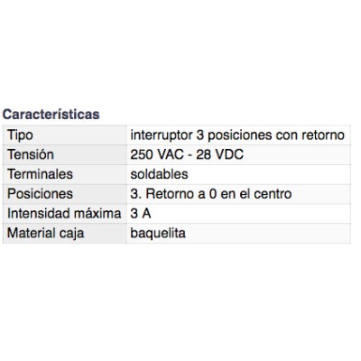 DH INTERRUPTOR BIPOLAR SOLDABLE