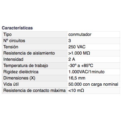 DH CONMUTADOR DE 3 CIRCUITOS