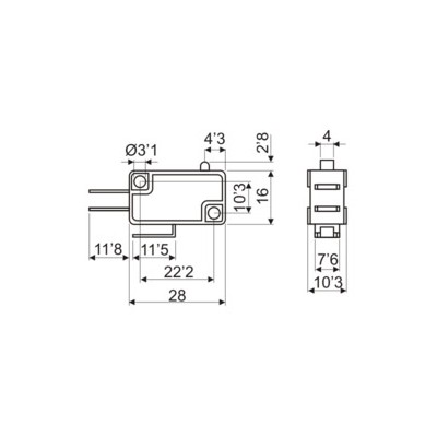 DH MICROINTERRUPTOR SIN PALANCA