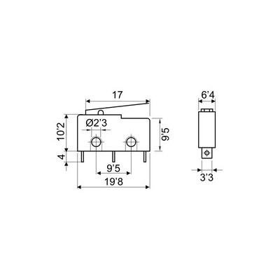 DH MICROINTERRUPTOR CON PALANCA