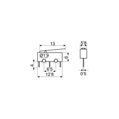 DH MICROINTERRUPTOR CON PALANCA