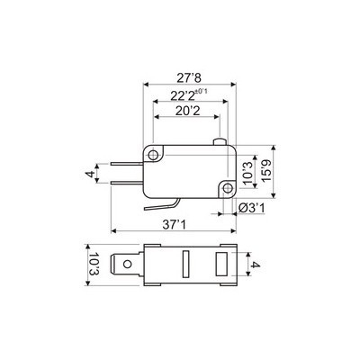 DH MICROINTERRUPTOR SIN PALANCA