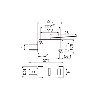 DH MICROINTERRUPTOR CON PALANCA