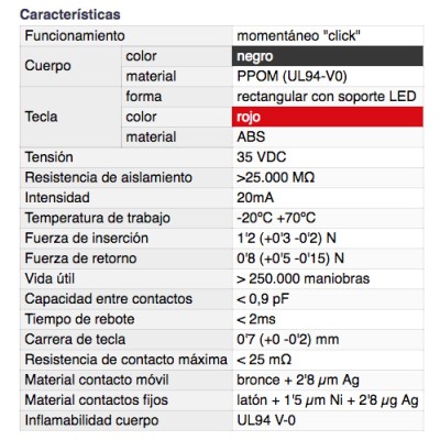 DH PULSADOR UNIPOLAR CON SOPORTE LED