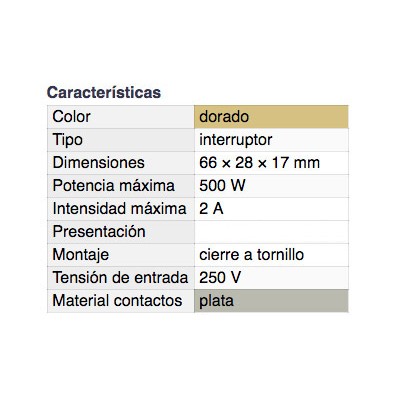 DH INTERRUPTOR BIPOLAR PASANTE