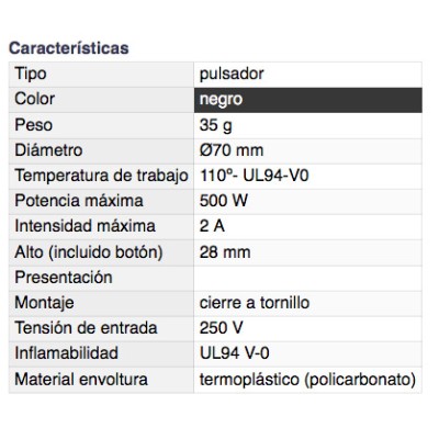 DH INTERRUPTOR DE PIE