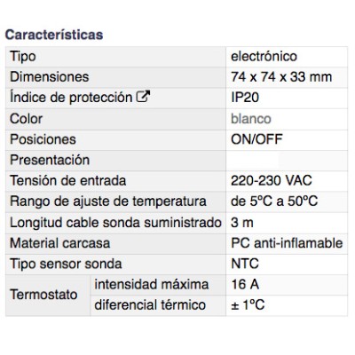 DH TERMOSTATO ELECTRÓNICO PARA SUELOS RADIANTES