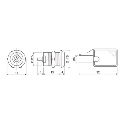 DH INTERRUPTOR A LLAVE