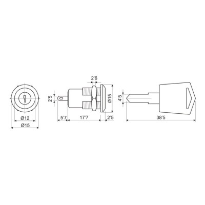 DH INTERRUPTOR A LLAVE