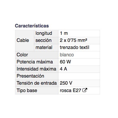 DH COLGANTE LÁMPARA