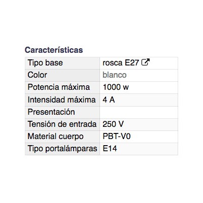 DH ADAPTADOR BOMBILLAS