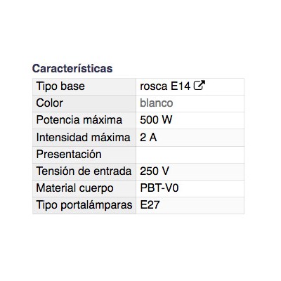 DH ADAPTADOR BOMBILLAS