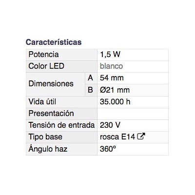 DH BOMBILLA LED