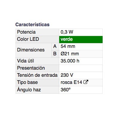 DH BOMBILLA LED