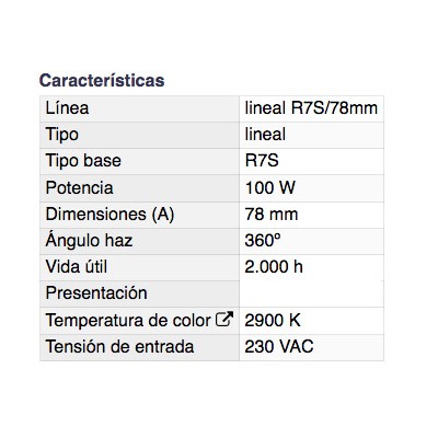 DH TUBO ECOHALÓGENO LINEAL