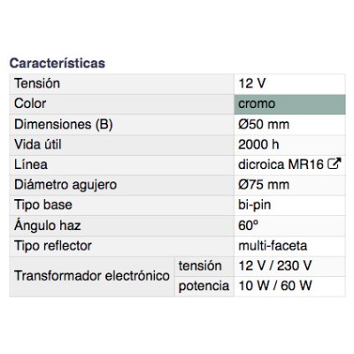 DH KIT DE LÁMPARA HALÓGENA CON FOCO REDONDO BASCULANTE