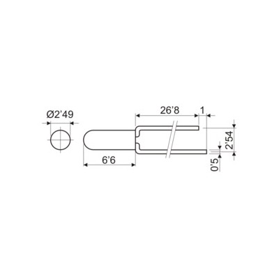 DH DIODO LED 2,49 MM